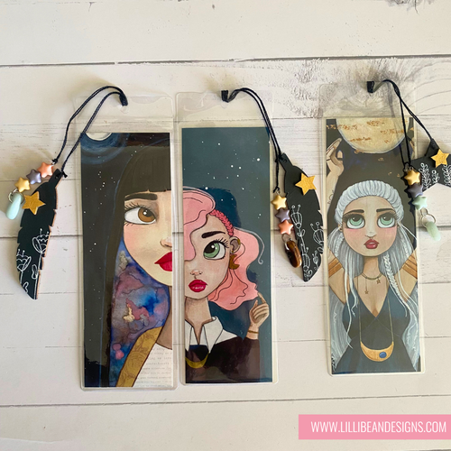 Embellished Art Bookmark | Hand-Painted Keepsake Bookmark