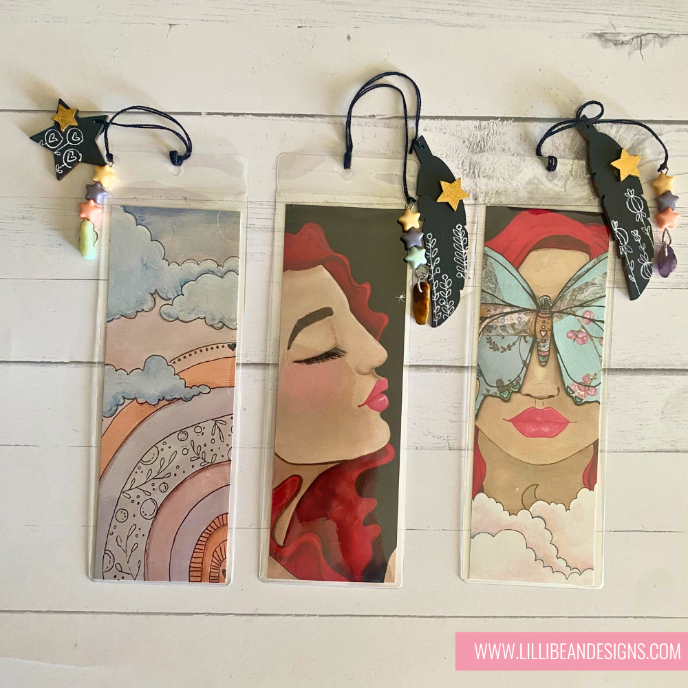 Embellished Art Bookmark | Hand-Painted Keepsake Bookmark