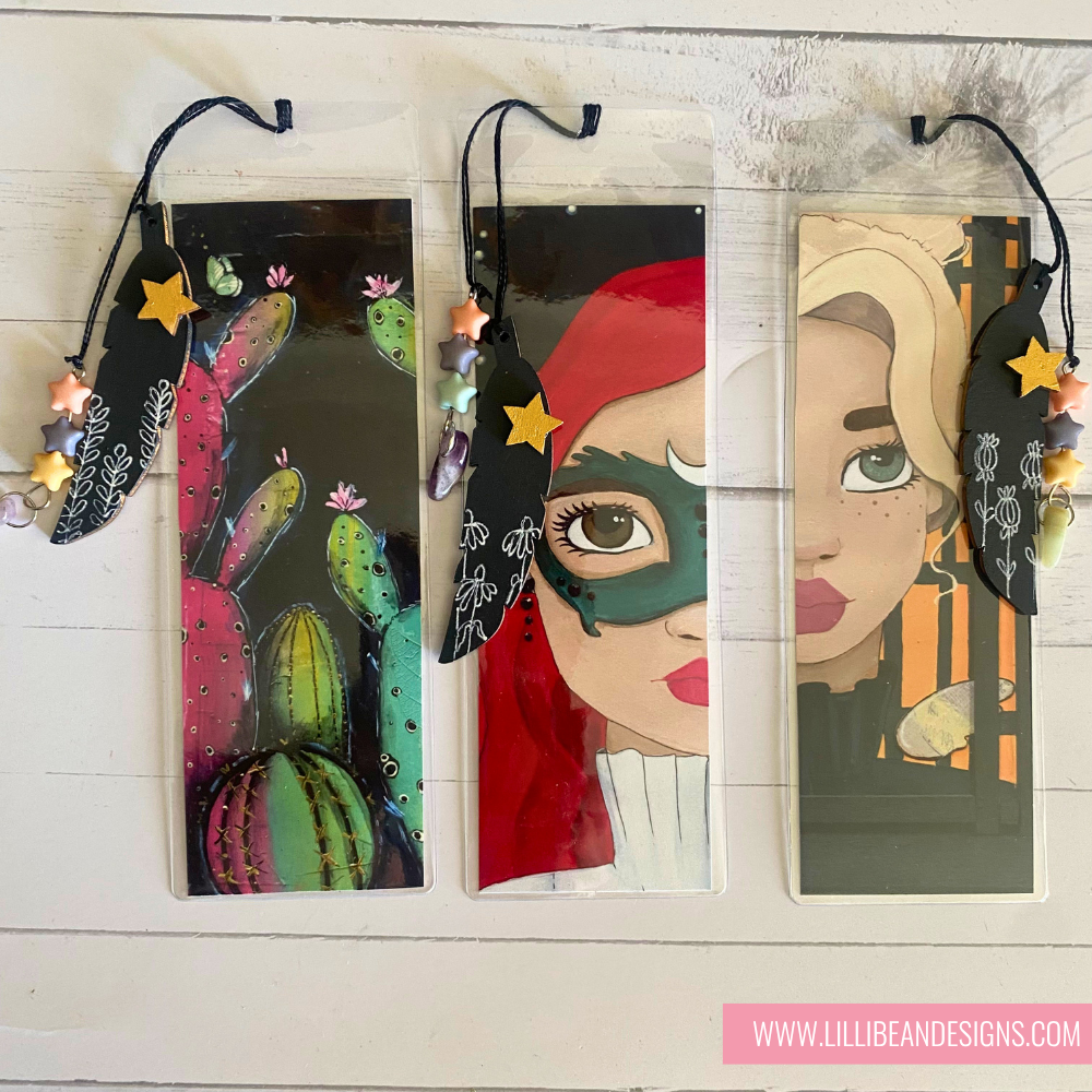Embellished Art Bookmark | Hand-Painted Keepsake Bookmark