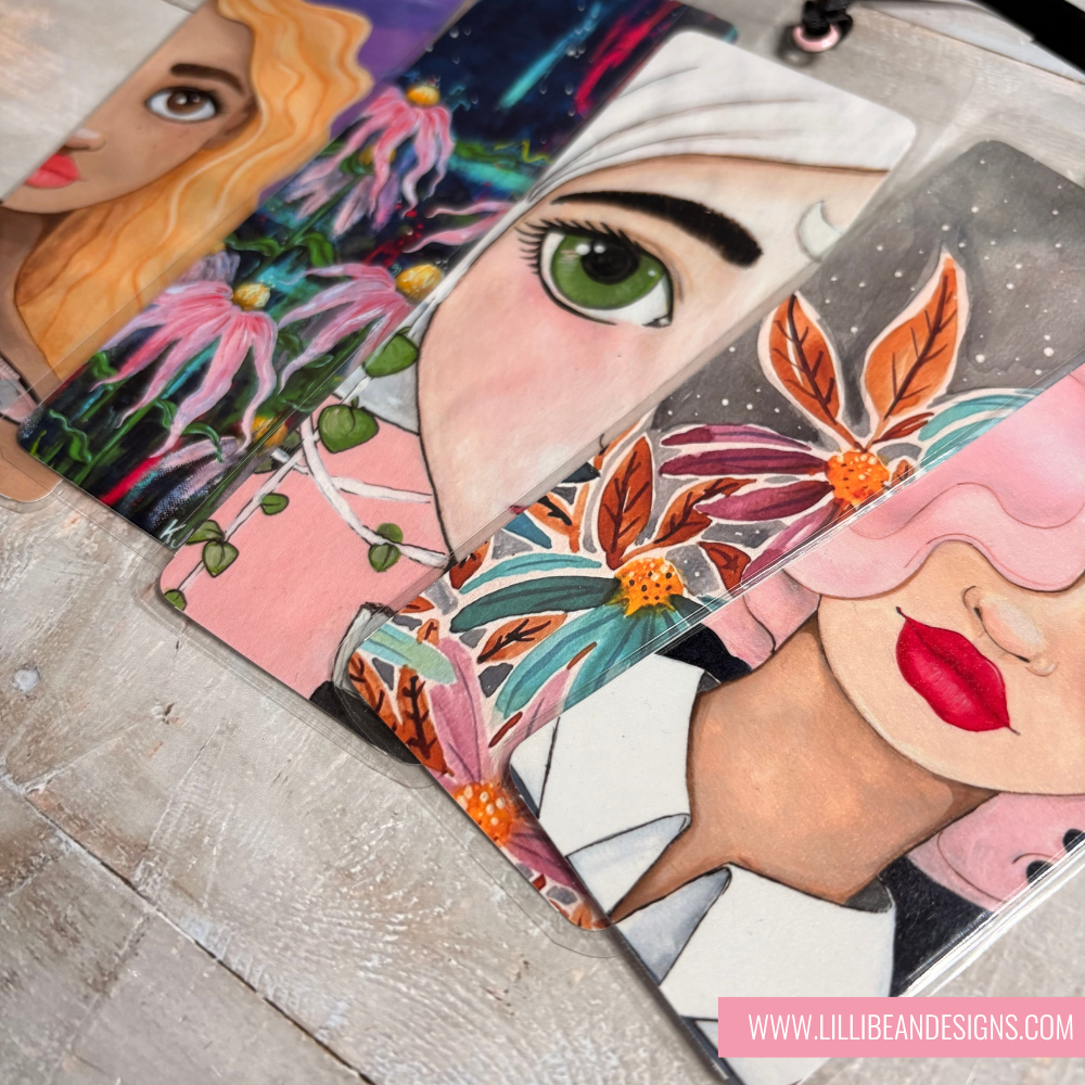 LILLIBEAN ART BOOKMARK BUNDLE | SET OF 3 LAMINATED BOOKMARKS