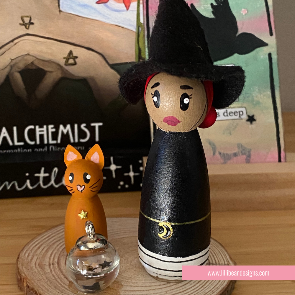 WITCH WEE BEASTIES | HANDMADE WITCH ART DOLL